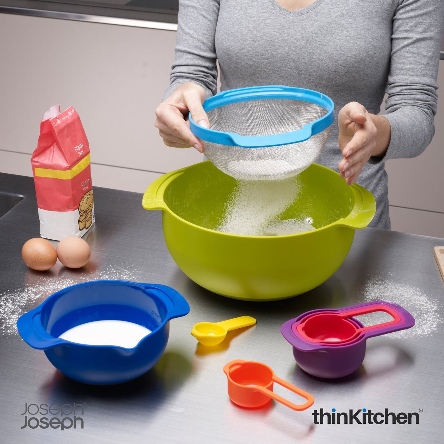 thinKitchen™ Joseph Joseph Nest 9 Plus Bowl Set - Multi Colour