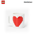 LEGO Love Ceramic Coffee & Tea Mug 300ml for Kids & Adults | Durable Novelty Coffee Gift Mug