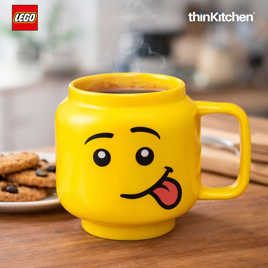LEGO Iconic Silly Ceramic Mug for Tea, Coffee, 255ml  for Kids & Adults | Gift Mug for Office & Home Use