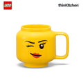 LEGO Iconic Winking Ceramic Mug for Tea, Coffee, 255ml  for Kids & Adults | Gift Mug for Office & Home Use