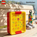 LEGO Brick Art Line Series Kids Lunch Box with Divider 1.7L (Red & Yellow)  | BPA Free Kids Lunch Box for School, Snack Box, Travel Lunchbox for Kids & Adults