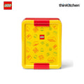 LEGO Brick Art Line Series Kids Lunch Box with Divider 1.7L (Red & Yellow)  | BPA Free Kids Lunch Box for School, Snack Box, Travel Lunchbox for Kids & Adults