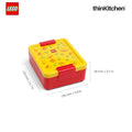 LEGO Brick Art Line Series Kids Lunch Box with Divider 1.7L (Red & Yellow)  | BPA Free Kids Lunch Box for School, Snack Box, Travel Lunchbox for Kids & Adults