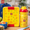 LEGO  Brick Art Line Series Kids School Lunch Set with 390ml Water Bottle & 1.7L Lunch Box | BPA Free Travel Lunch Set for Kids & Adults