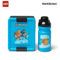 LEGO  Ninjago Series School Lunch Set with 390ml Water Bottle & 1.7L Lunch Box for Kids | BPA Free, Travel Lunch Set for Kids & Adults