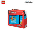 LEGO  Ninjago Series School Lunch Set with 390ml Water Bottle & 1.7L Lunch Box for Kids | BPA Free, Travel Lunch Set for Kids & Adults