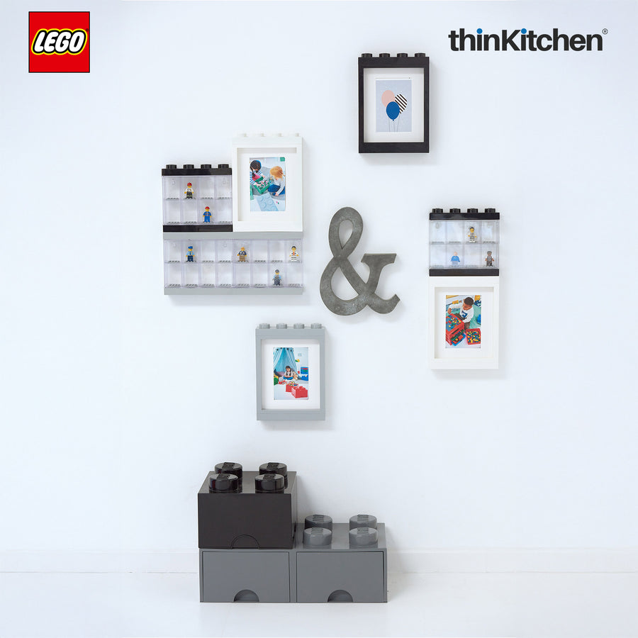 LEGO Decorative Photo Frame - 6x4 Inches, Black | Picture Frame for Kids Room, Bedroom & Living Room Décor