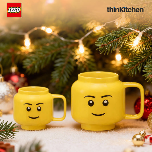 LEGO Iconic Ceramic Mug for Coffee, Tea, Large, 530ml | Gift Mug for Kids & Adults