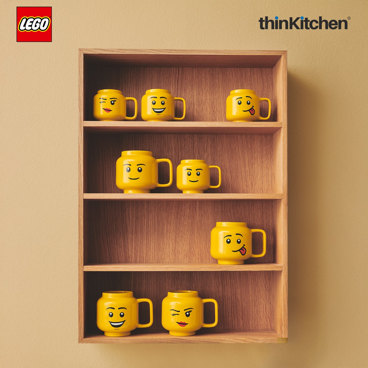 LEGO Iconic Ceramic Mug for Coffee, Tea, Large, 530ml | Gift Mug for Kids & Adults