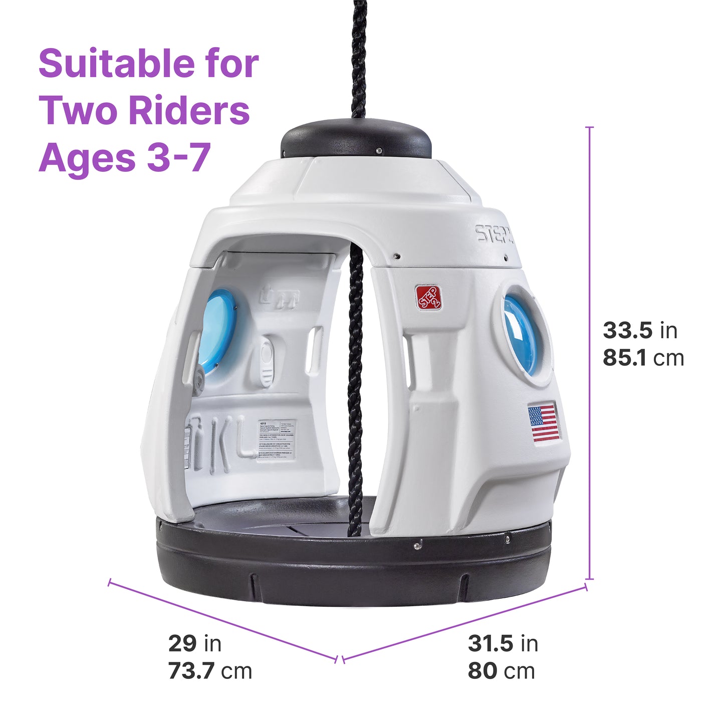 STEP2 SPACE CAPSULE SWING