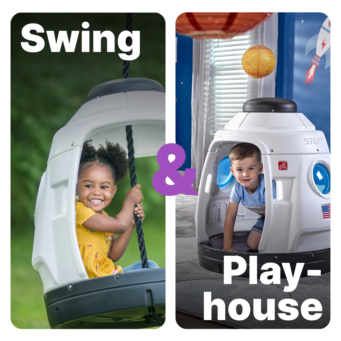 STEP2 SPACE CAPSULE SWING