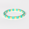 Groovy Enamel Bracelet | Mint | Thin