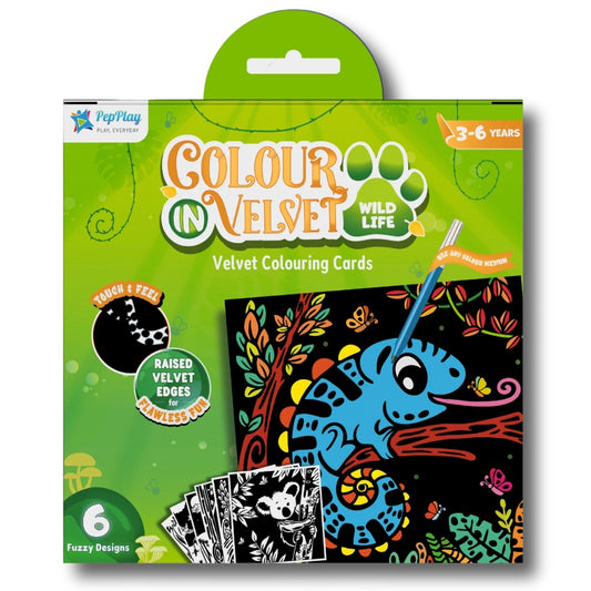 PepPlay Velvet Colouring cards - Wild