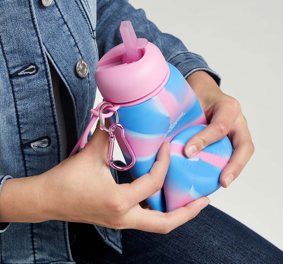 SMIGGLE Mirage Collection Bottles Silicon Pink 4Y+