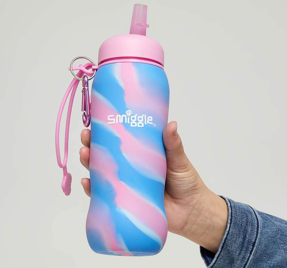 SMIGGLE Mirage Collection Bottles Silicon Pink 4Y+
