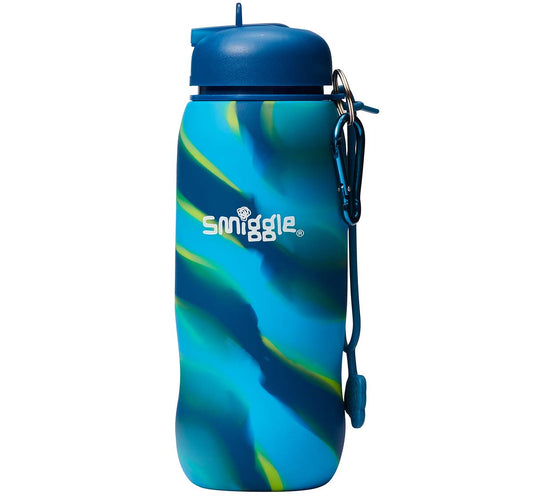 SMIGGLE Mirage Collection Bottles Silicon Mid Blue 4Y+