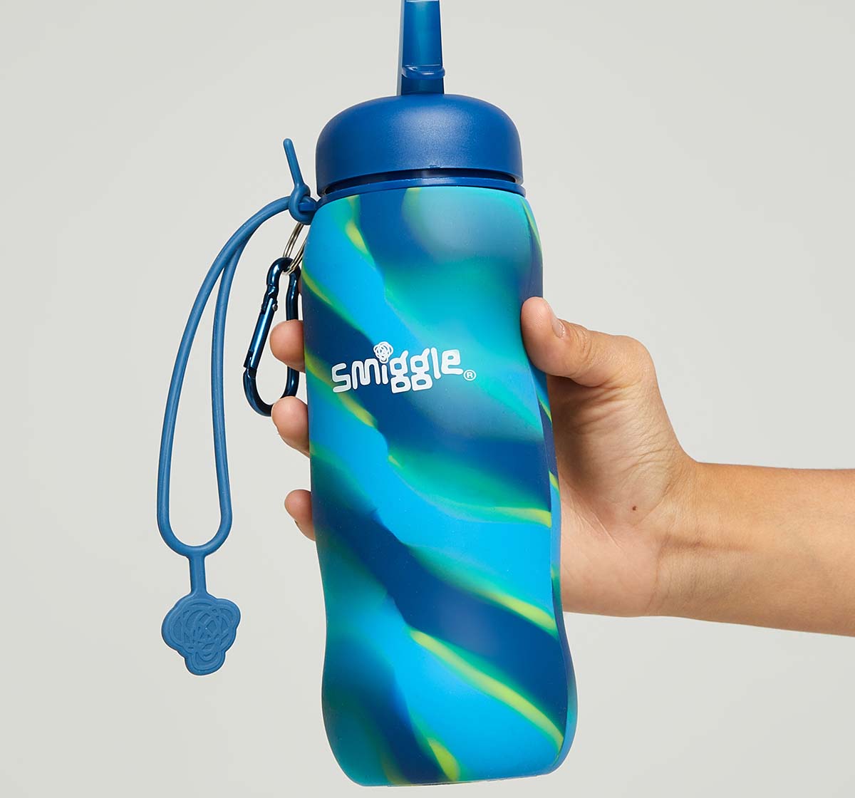 SMIGGLE Mirage Collection Bottles Silicon Mid Blue 4Y+