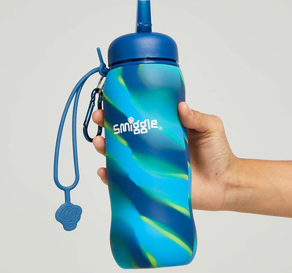 SMIGGLE Mirage Collection Bottles Silicon Mid Blue 4Y+