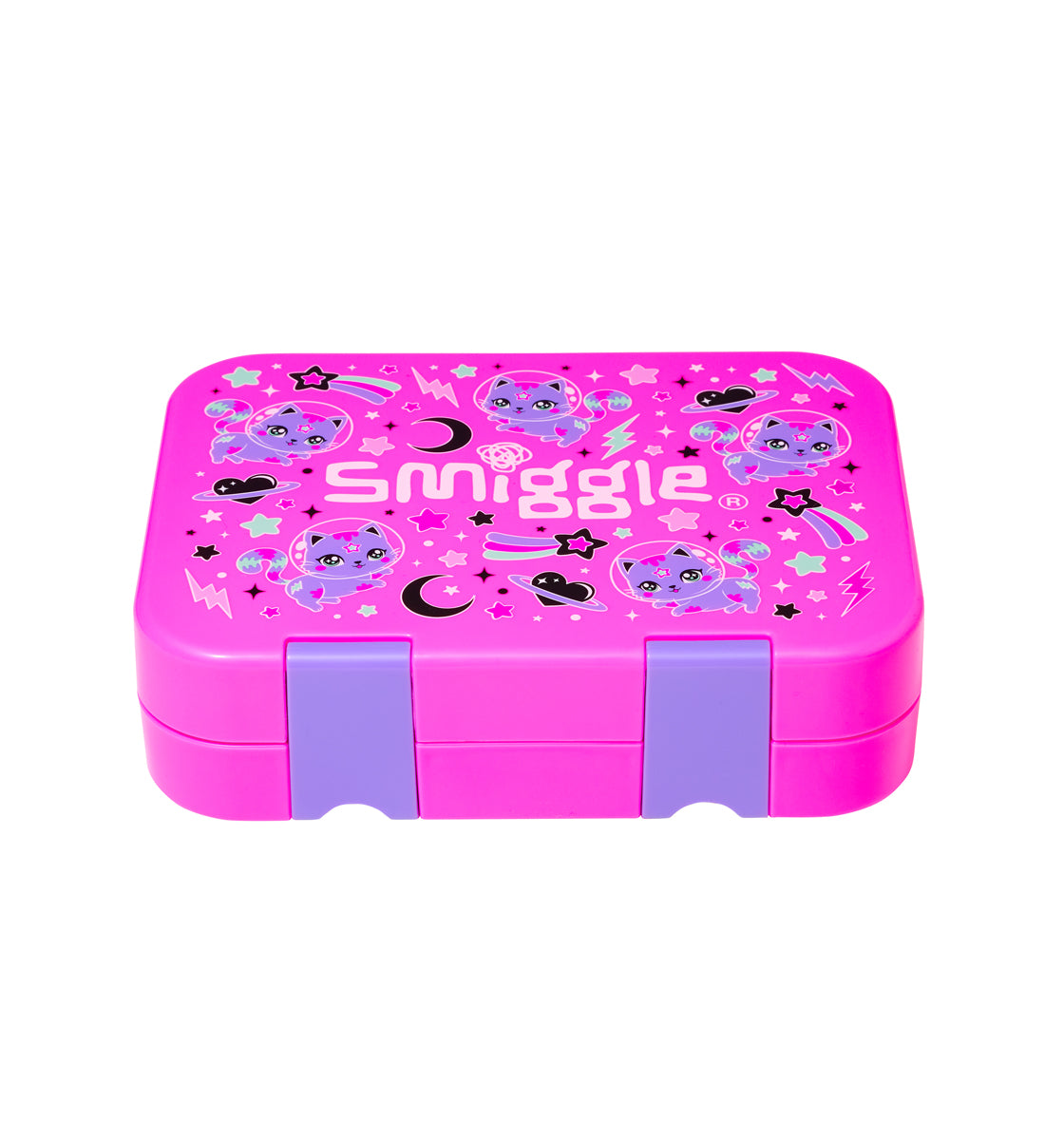 Smiggle Away Medium Happy Bento Lunchbox Pink, 3Y+