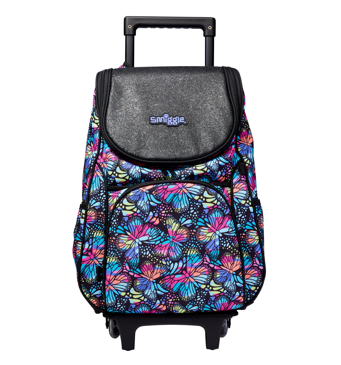 Smiggle  Vivid Access Trolley Backpack Black Mix, 3Y+