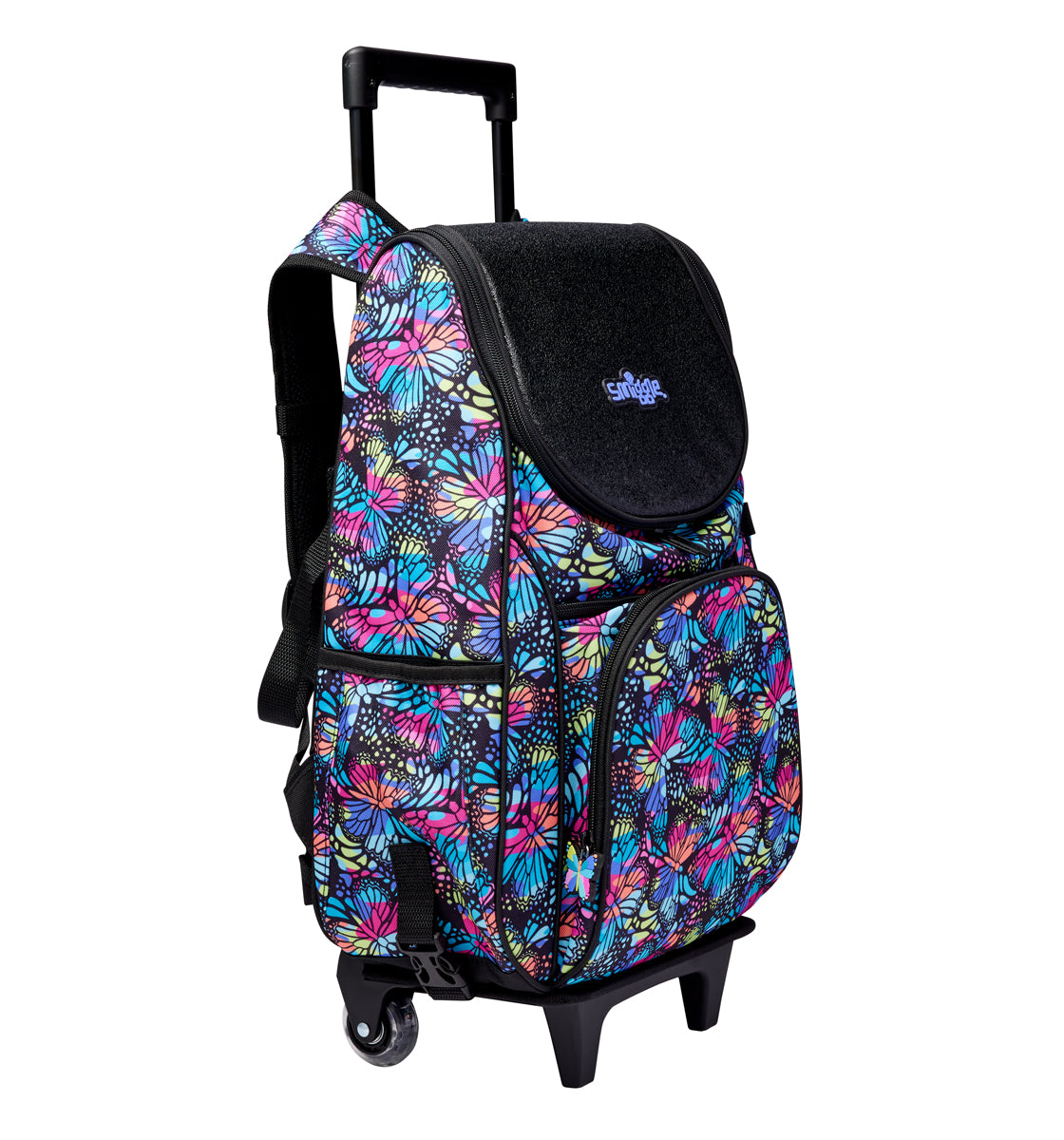 Smiggle  Vivid Access Trolley Backpack Black Mix, 3Y+