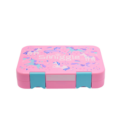 Smiggle Glide Teeny Tiny Round Snack Container Pink, 3Y+