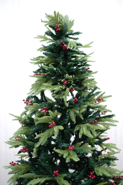 SWEN 8 feet RAZ christmas tree with cherries and dual color leaves