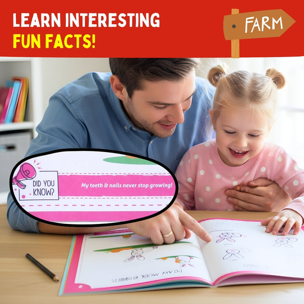 PEPPLAY STEP BY STEP DRAWING BOOK - CUTE FARM ANIMAL