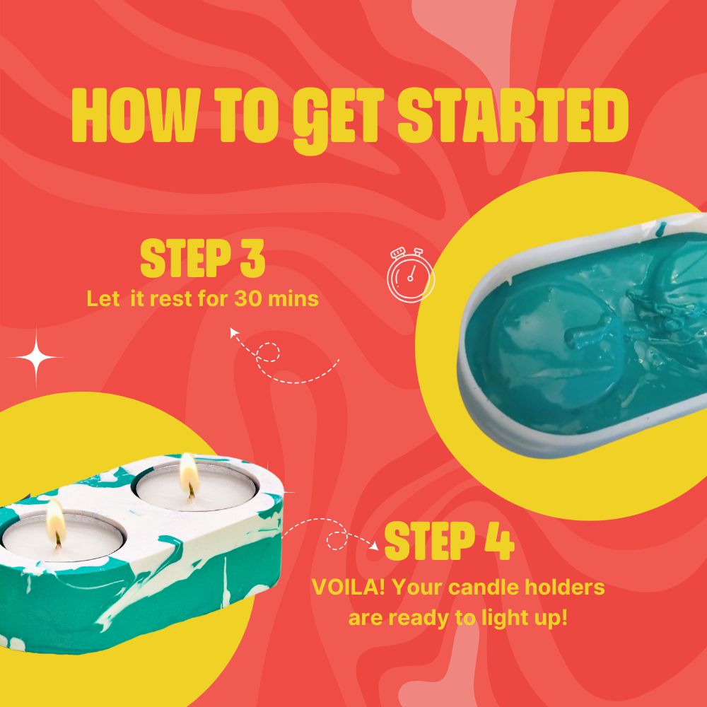 DIY Jesmonite Tea Light Candle Holder