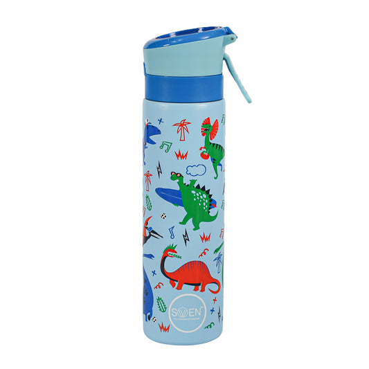 Insulated Stainless Steel Dinosaur Theme Mist Bottle, Blue Color | 540 ml