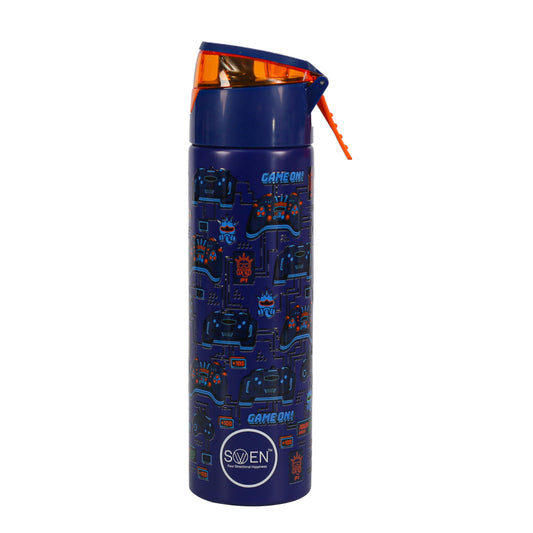 Insulated Stainless Steel Playstation Theme Mist Bottle, Blue Color | 640 Ml