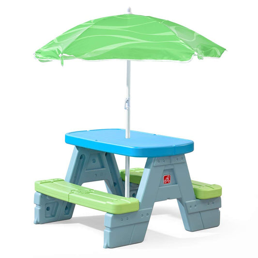 Step2 Sun & Shade Picnic Table W/Umbrella