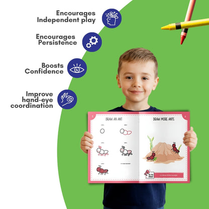 PEPPLAY STEP BY STEP DRAWING BOOK - INCREDIBLE INSECTS