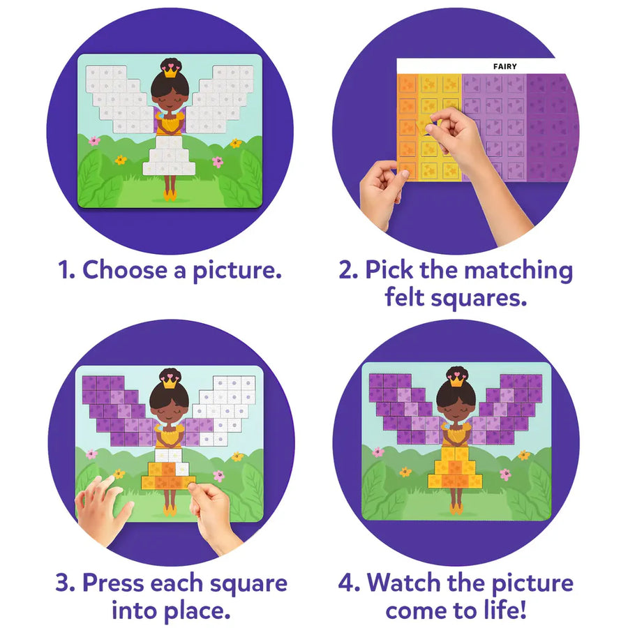 Felt Fun - Unicorns & Princesses | 3 Years | Sticker Craft Kit