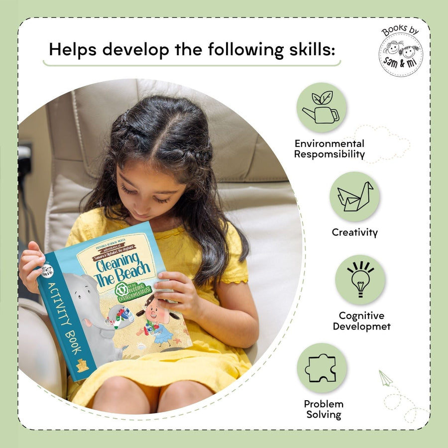 Adventures of Samara and Alphabet - Cleaning the Beach - Activity Book
