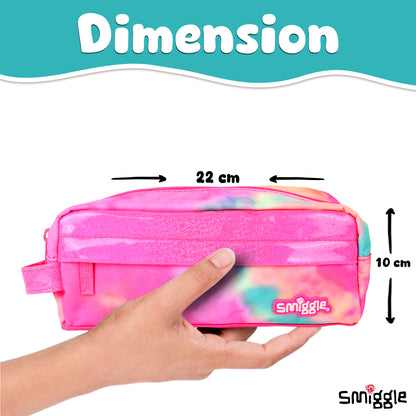 Smiggle Vivid Essential Pencil Case Pink, 3Y+
