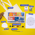 Painting Starter Pack: DIY Mini Painting Kit, DIY Light Bottle Painting Kit &DIY Tote Bag Painting Kit
