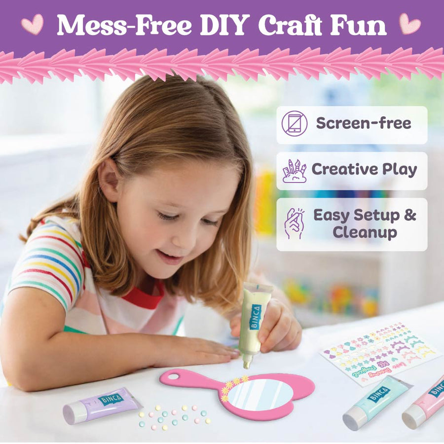 Cream Glue Mirror Makeover Kit