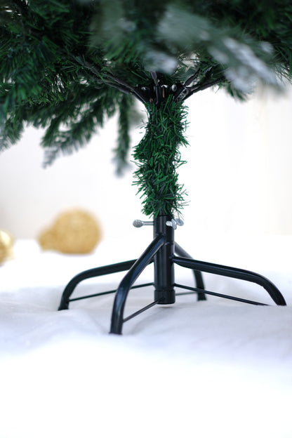 SWEN 4 feet BALSAM christmas tree with light frosting and large pine cones