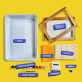 COMBO: DIY Handmade Paper Kit & DIY Gel Plate Monoprinting Kit