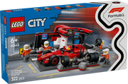 F1 Pit Stop & Pit Crew with Ferrari Car V29