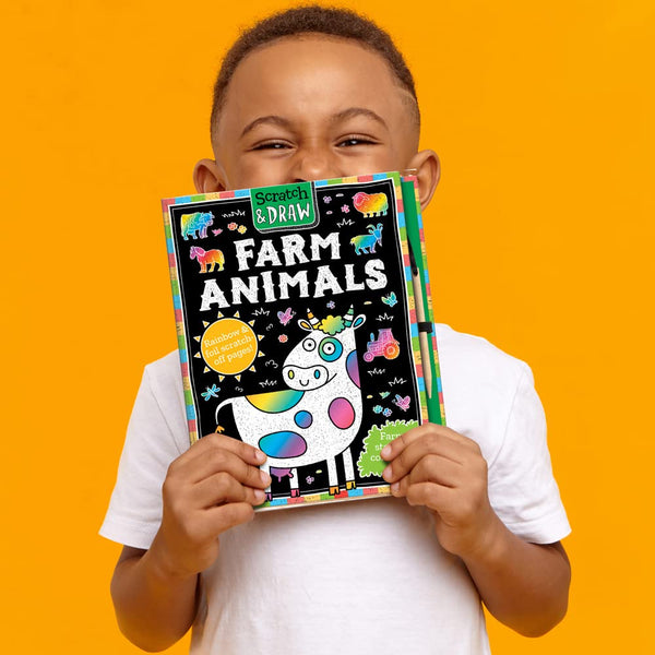 Scratch and Draw: Farm Animals | 5 Years & Up