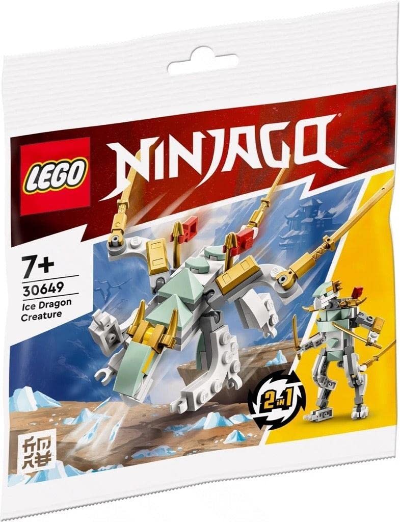 LEGO Ice Dragon Creature Building Toy Set | 6 Years+