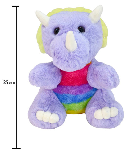 Mirada 25cm Coin Bank Dinosaur Soft Toy - Purple
