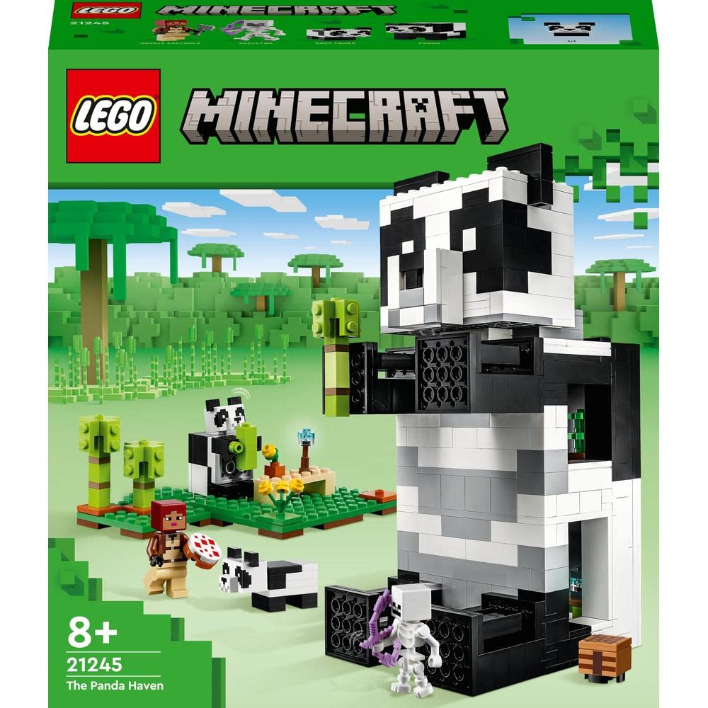 LEGO Minecraft The Panda Haven Building Toy Set (553 Pieces)