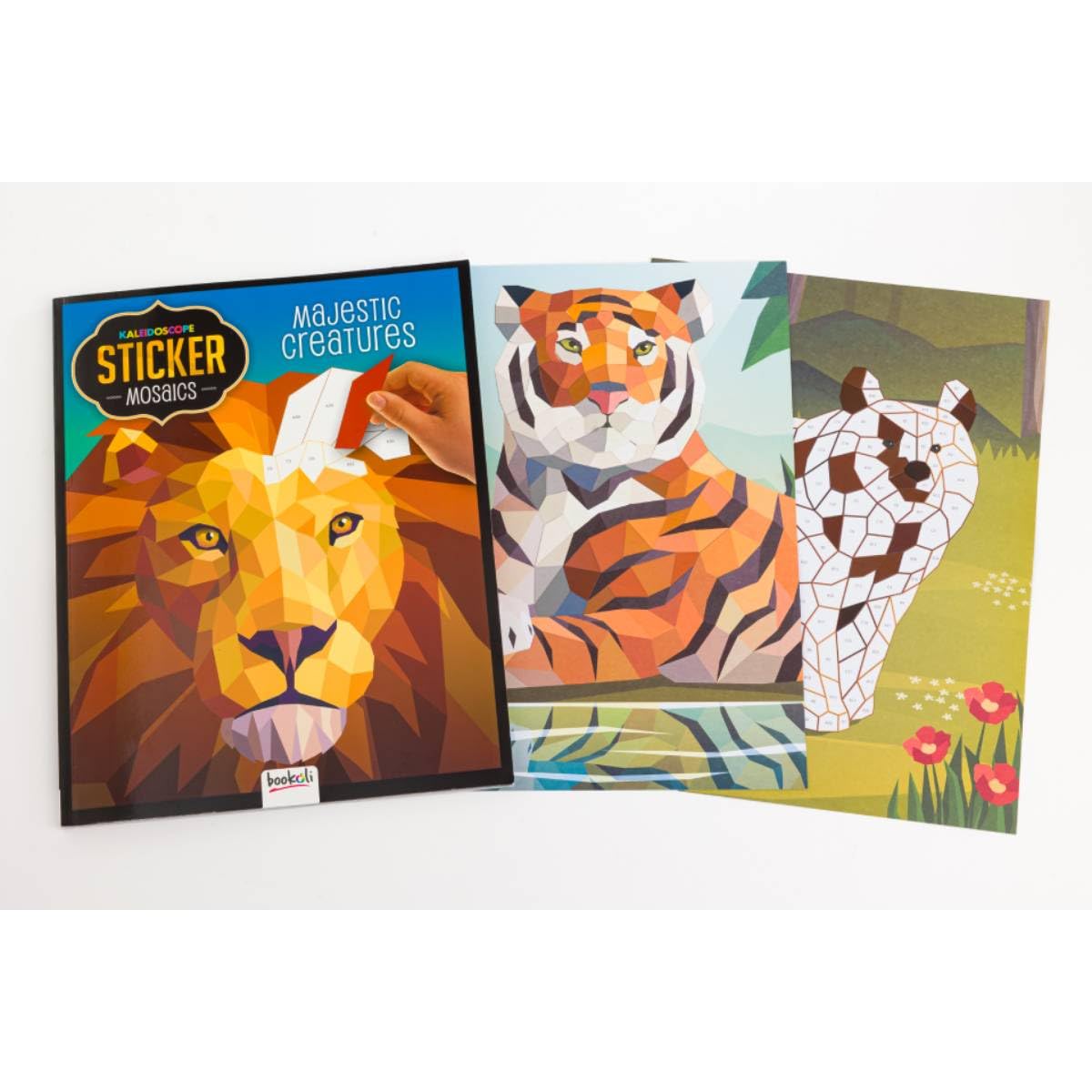 Kaleidoscope Sticker Mosaic: Majestic Creatures