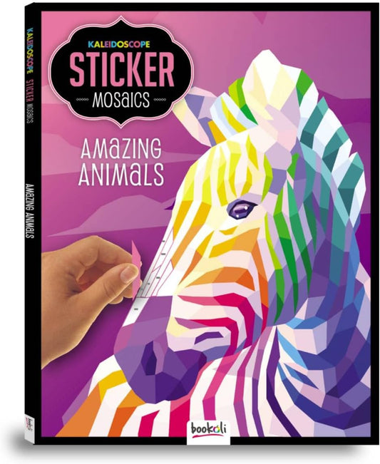 Kaleidoscope Sticker Mosaics: Amazing Animals