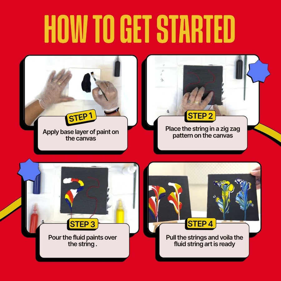 COMBO: DIY Fluid Wheel Art Kit & DIY Fluid String Art Kit