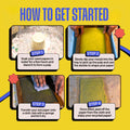 COMBO: DIY Handmade Paper Kit & DIY Gel Plate Monoprinting Kit