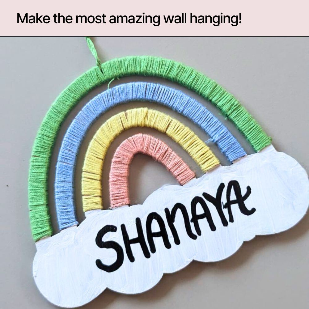 DIY Rainbow Wall Hanging Box (3 people)